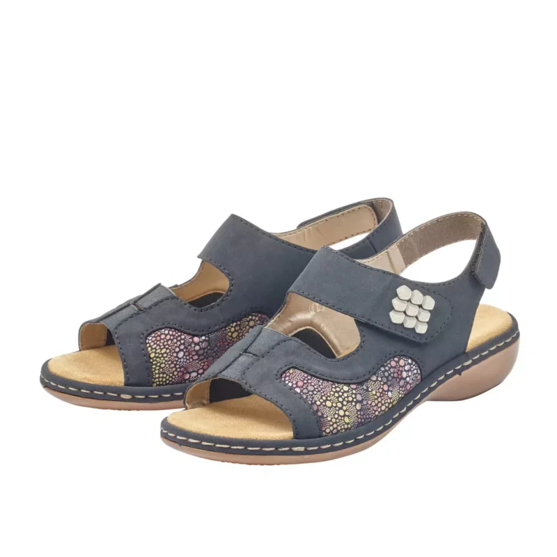 SANDAŁY RIEKER 65989/14 BLAU - obrazek 2