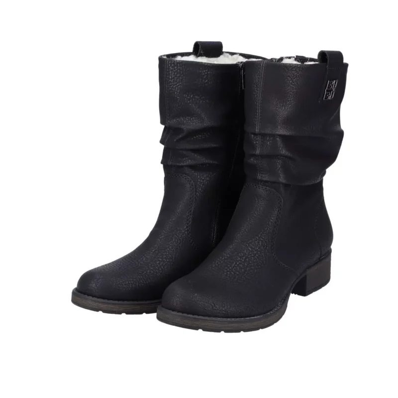 BOTKI RIEKER Z9583/00 SCHWARZ - obrazek 3