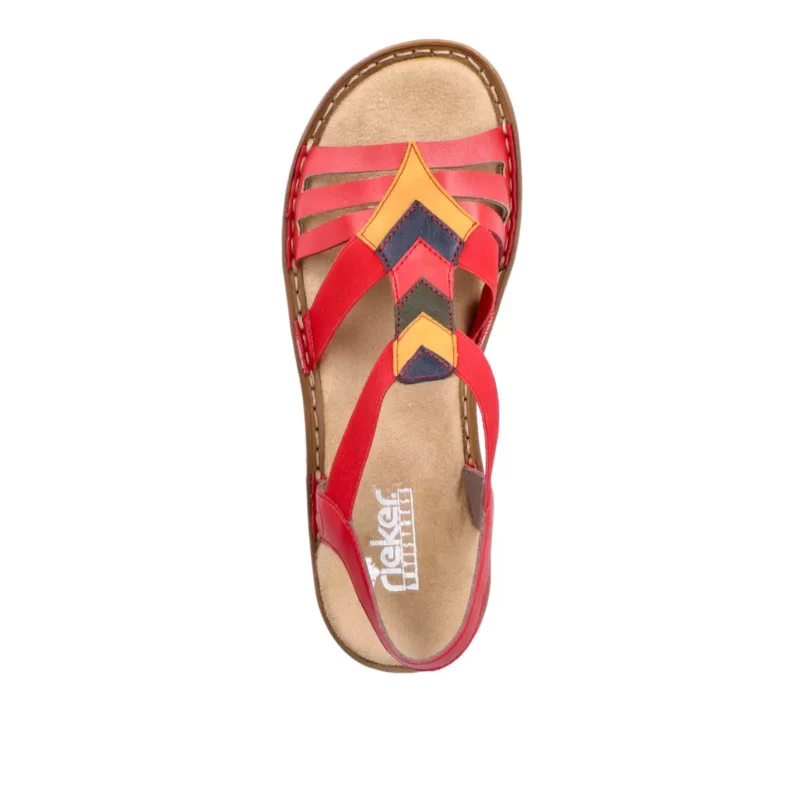 SANDAŁY RIEKER 60804/33 ROT - obrazek 7