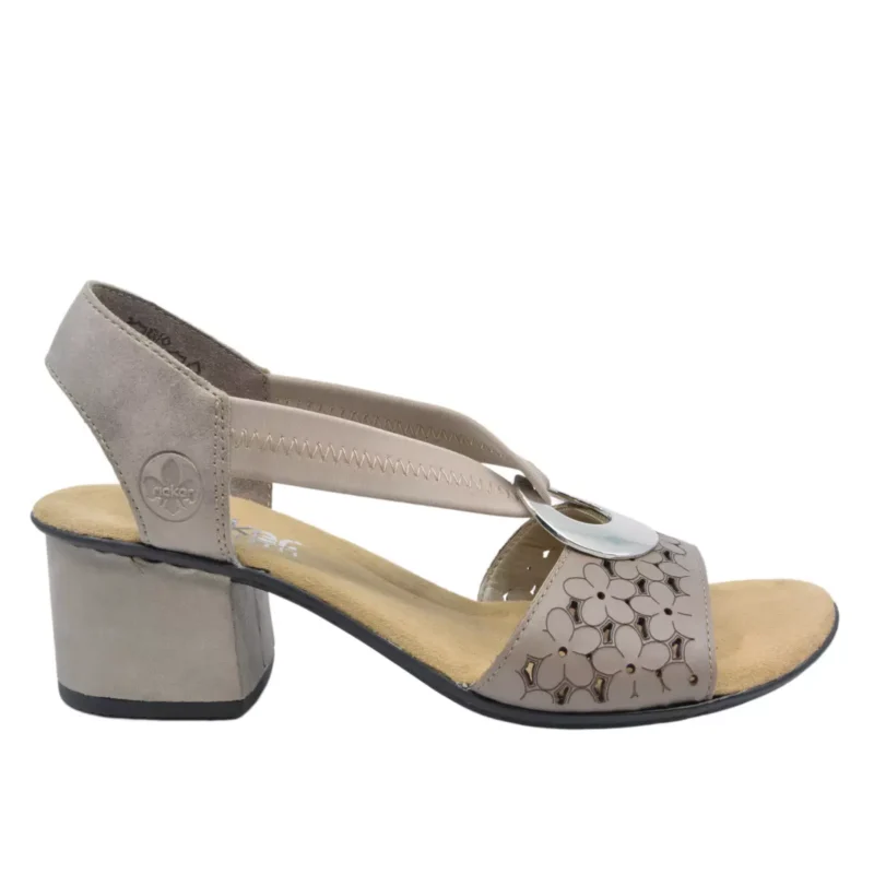 SANDAŁY RIEKER 64677/64 BEIGE - obrazek 8