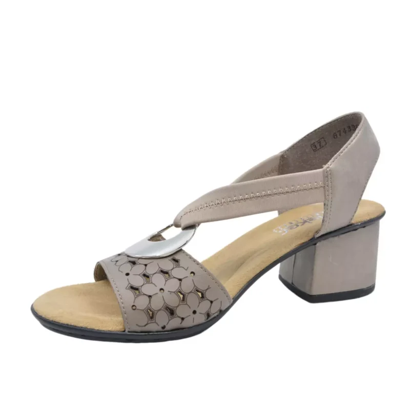 SANDAŁY RIEKER 64677/64 BEIGE - obrazek 7