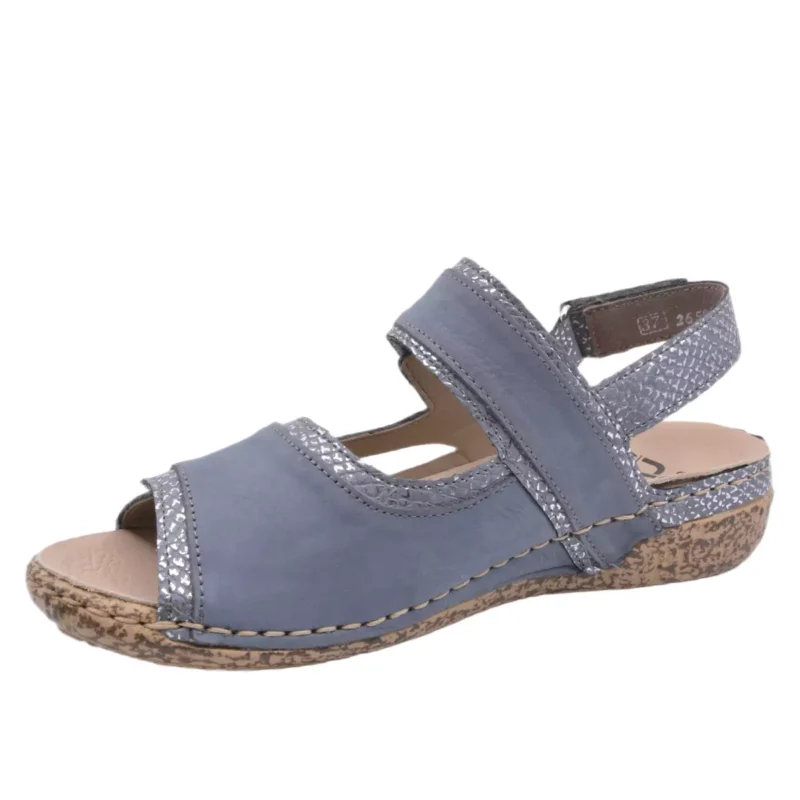 SANDAŁY RIEKER V7284/14 BLAU - obrazek 3
