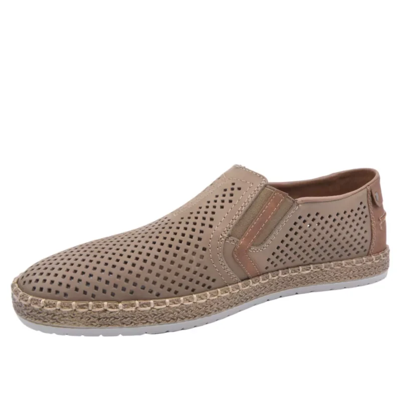 MOKASYNY RIEKER B5297/64 BEIGE - obrazek 4