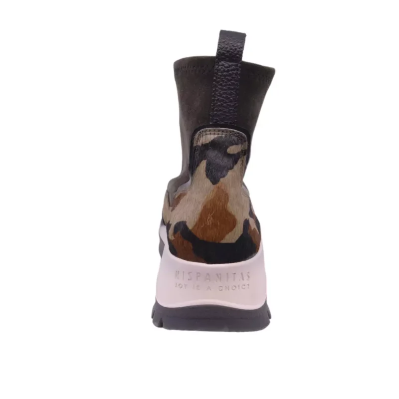 BOTKI HISPANITAS HI222202 BLACK VELURE OLIVE - obrazek 3