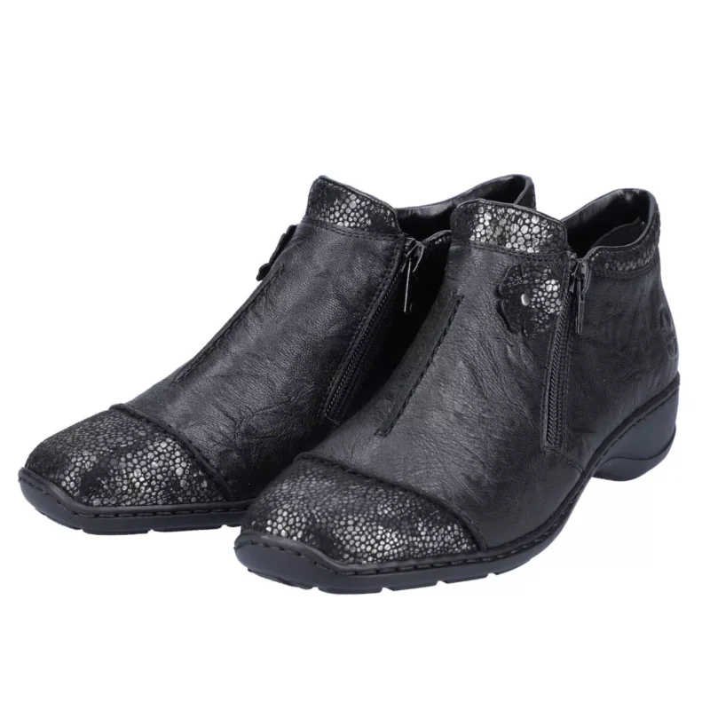 BOTKI RIEKER 58388/01 SCHWARZ - obrazek 2