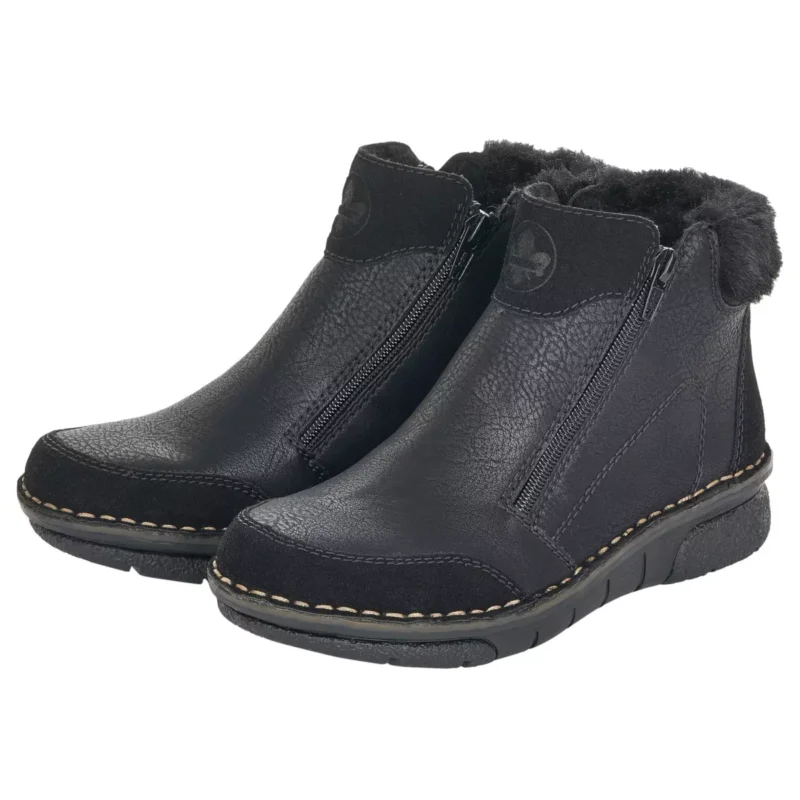 BOTKI RIEKER 73352/00 SCHWARZ - obrazek 2