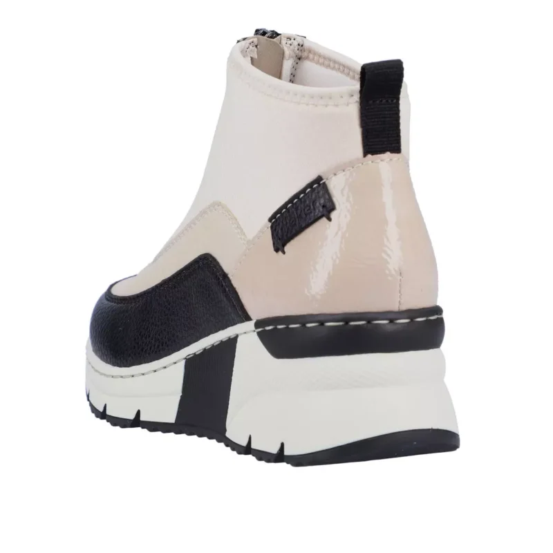 BOTKI RIEKER N6352/60 BEIGE - obrazek 4