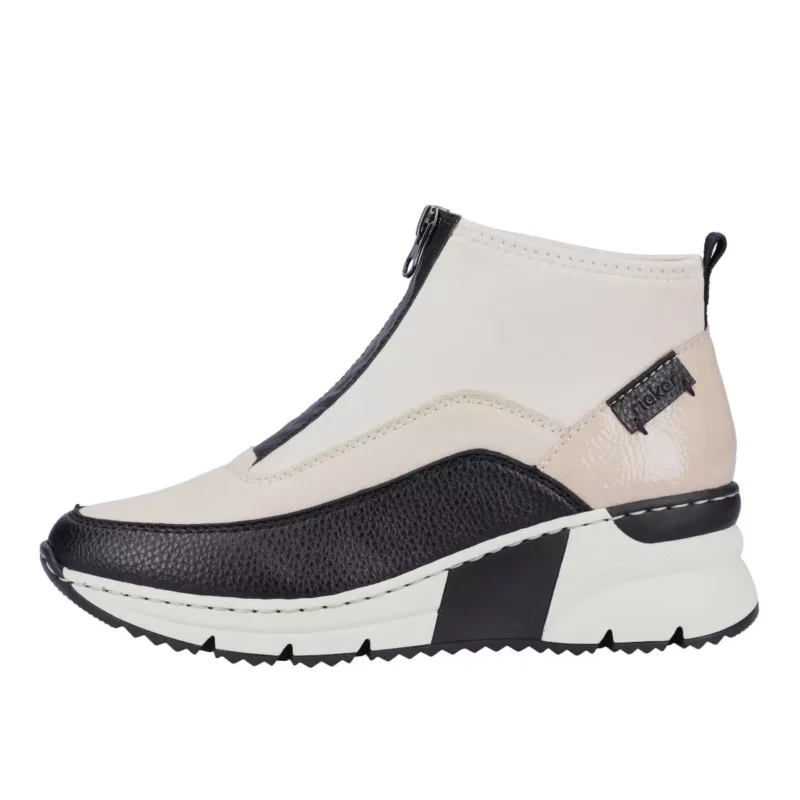 BOTKI RIEKER N6352/60 BEIGE - obrazek 6
