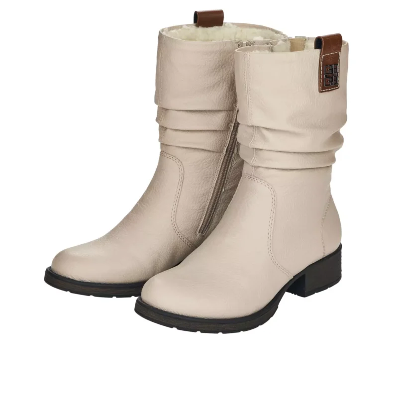BOTKI RIEKER Z9583/60 BEIGE - obrazek 2