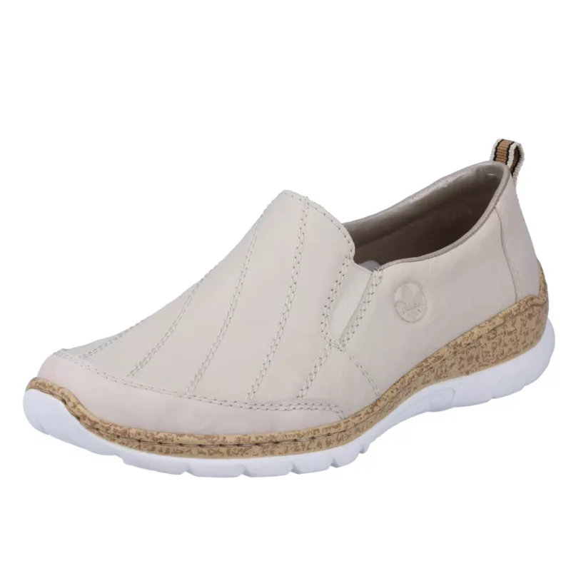 MOKASYNY RIEKER N4274/60 BEIGE - obrazek 10