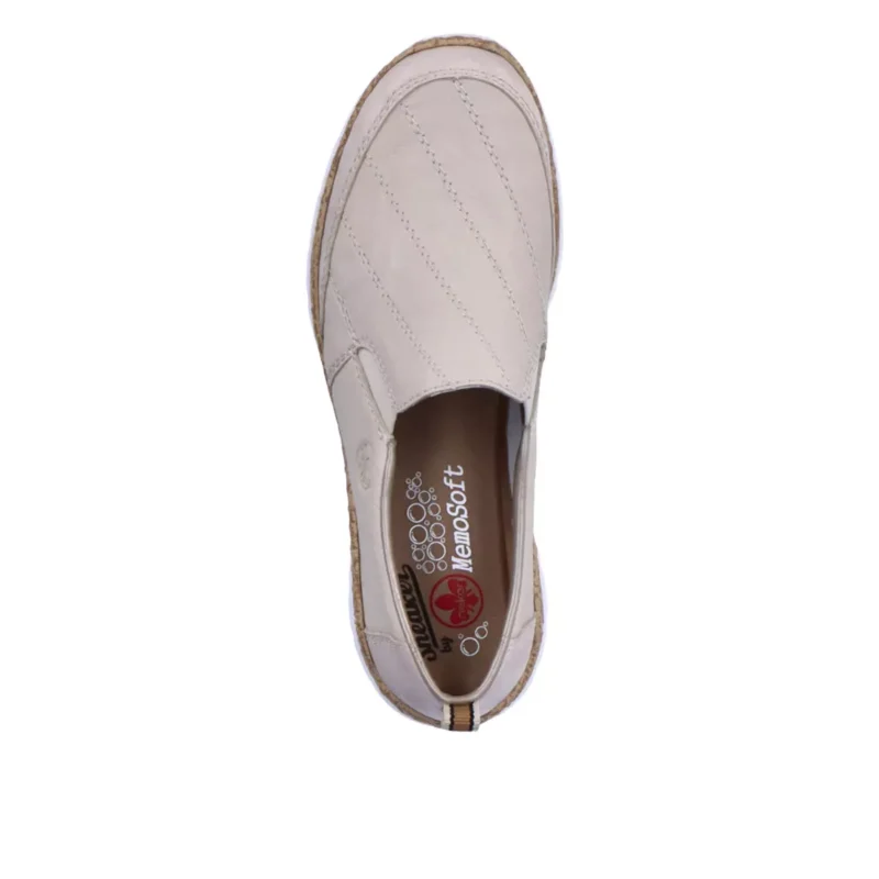 MOKASYNY RIEKER N4274/60 BEIGE - obrazek 7