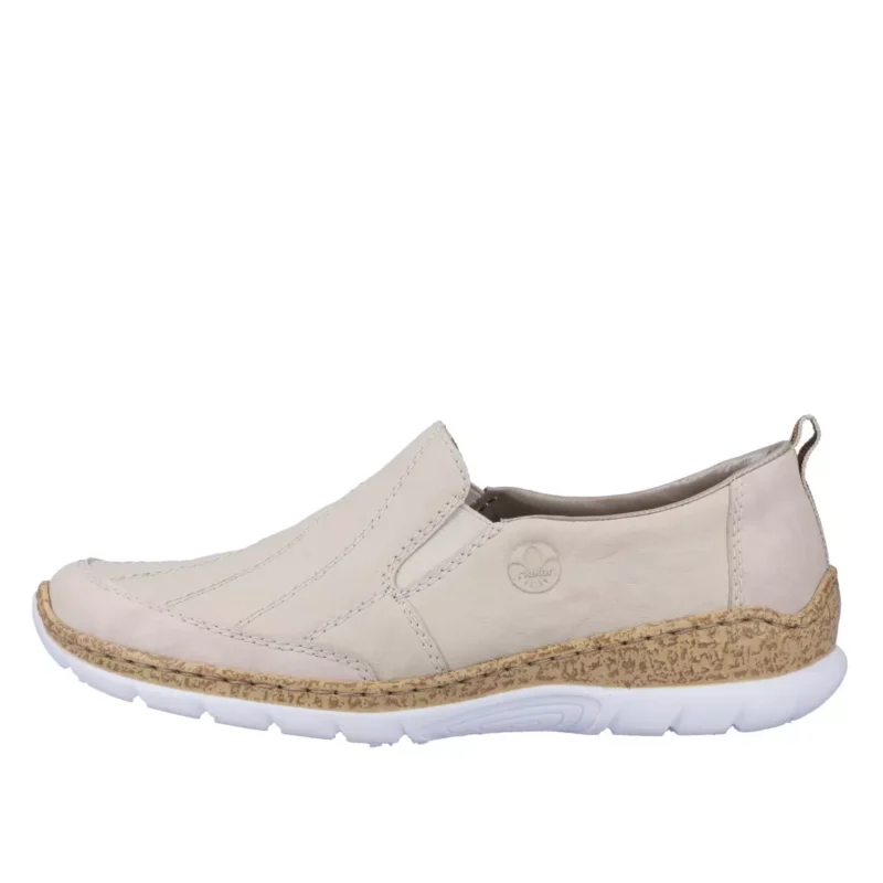 MOKASYNY RIEKER N4274/60 BEIGE - obrazek 6