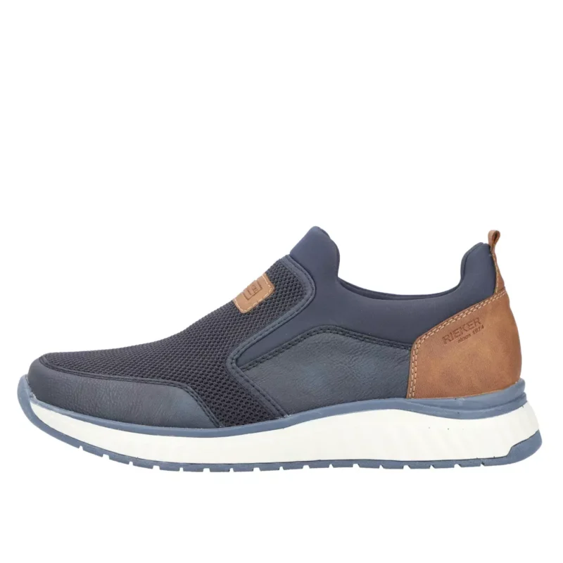 MOKASYNY RIEKER B0660/14 BLAU - obrazek 6
