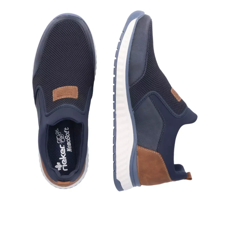 MOKASYNY RIEKER B0660/14 BLAU - obrazek 2