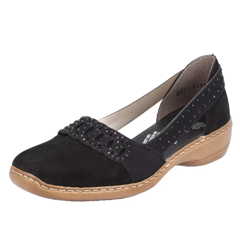 CZÓŁENKA RIEKER 41393/00 SCHWARZ - obrazek 10