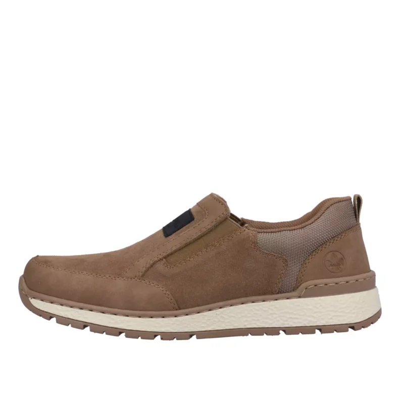 MOKASYNY RIEKER B9053/64 BEIGE - obrazek 7