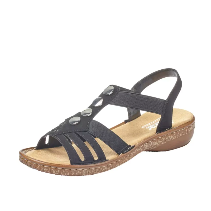 SANDAŁY RIEKER 62831/00 SCHWARZ - obrazek 7