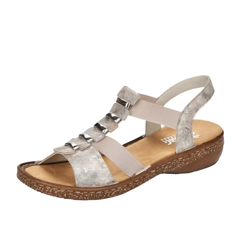 SANDAŁY RIEKER 62850/90 METALLIC - obrazek 10