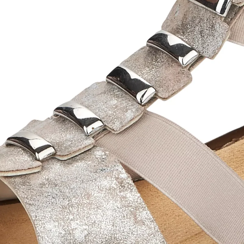 SANDAŁY RIEKER 62850/90 METALLIC - obrazek 11
