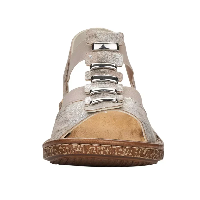 SANDAŁY RIEKER 62850/90 METALLIC - obrazek 5
