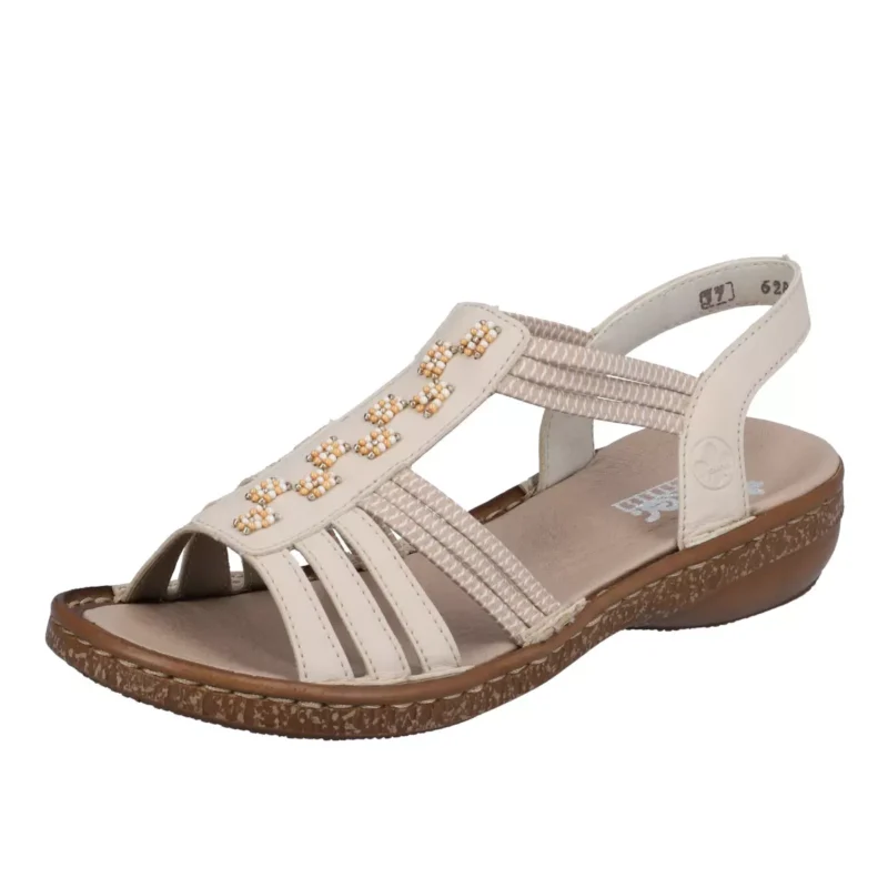 SANDAŁY RIEKER 62855/60 BEIGE - obrazek 10