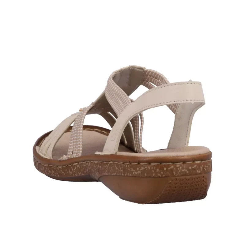 SANDAŁY RIEKER 62855/60 BEIGE - obrazek 8