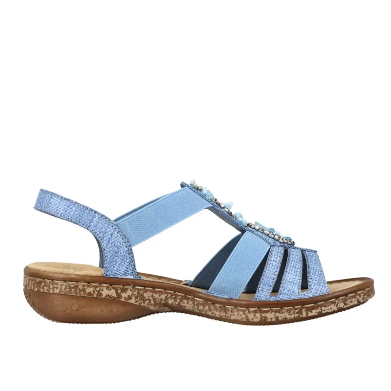 SANDAŁY RIEKER 62858/12 BLAU - obrazek 9