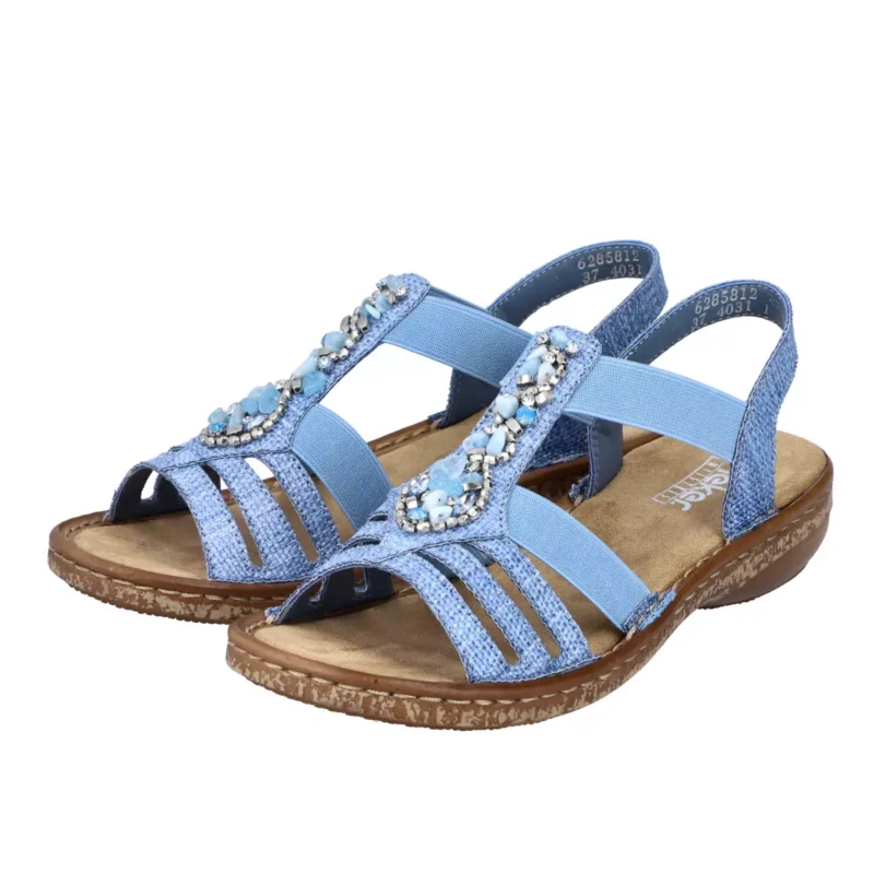 SANDAŁY RIEKER 62858/12 BLAU - obrazek 3