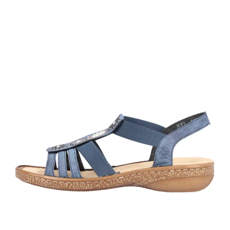 SANDAŁY RIEKER 628G9/16 BLAU - obrazek 6