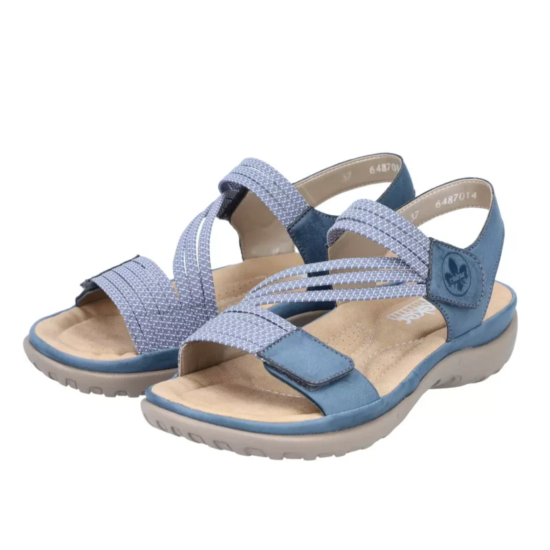 SANDAŁY RIEKER 64870/14 BLAU - obrazek 4