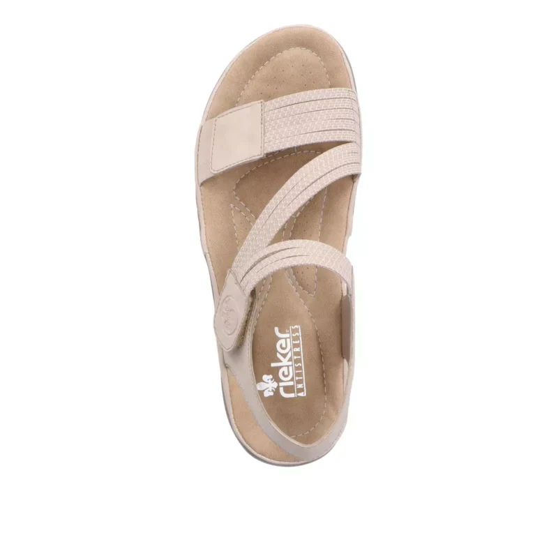 SANDAŁY RIEKER 64870/62 BEIGE - obrazek 8