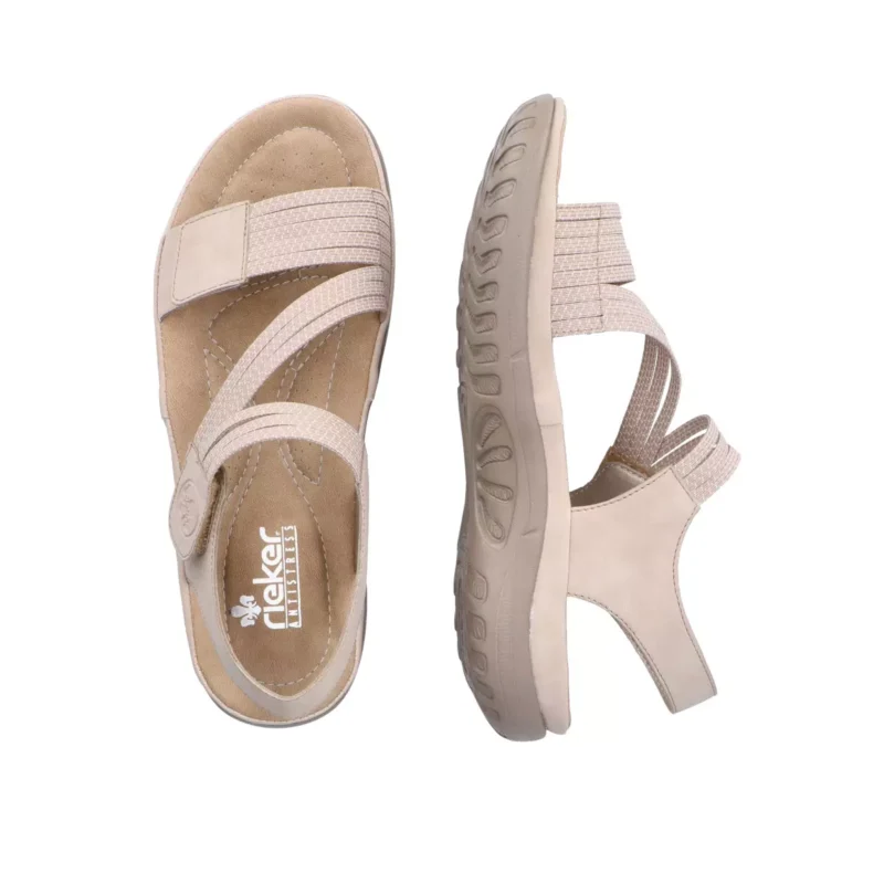 SANDAŁY RIEKER 64870/62 BEIGE - obrazek 3