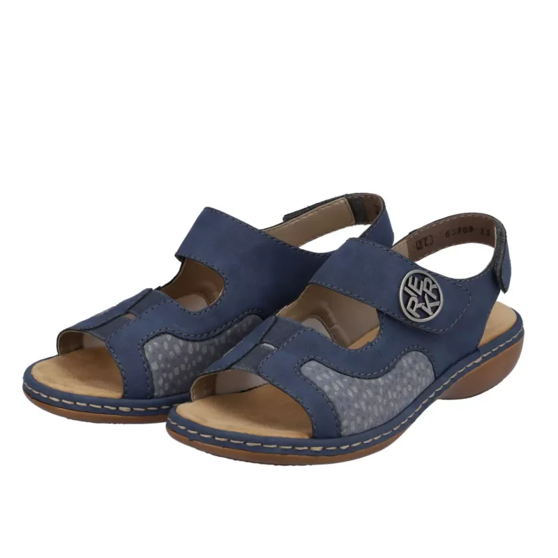 SANDAŁY RIEKER 65989/15 BLAU - obrazek 4