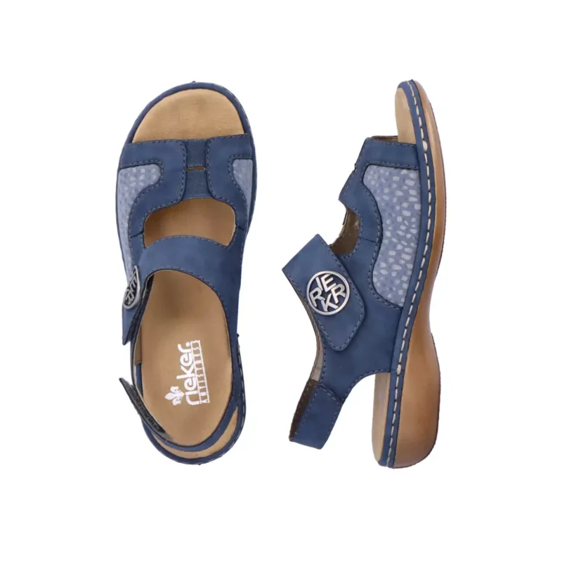 SANDAŁY RIEKER 65989/15 BLAU - obrazek 3
