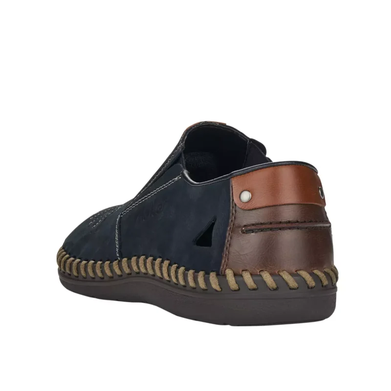 MOKASYNY RIEKER B2457/14 BLAU - obrazek 6
