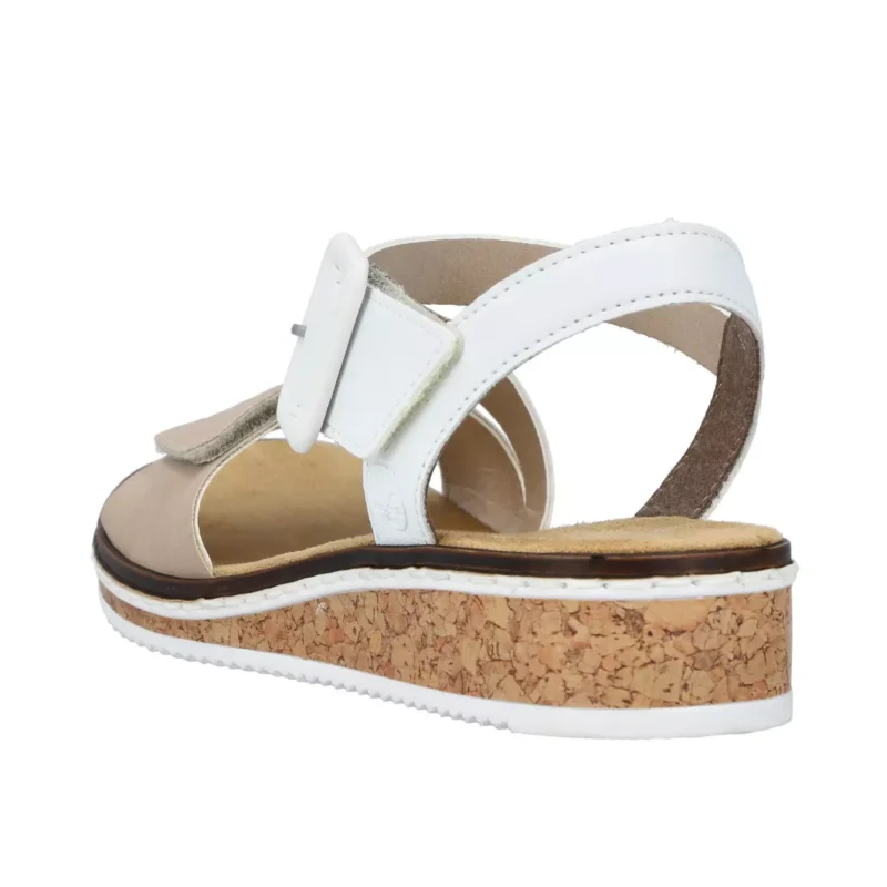 SANDAŁY RIEKER V3660/60 BEIGE - obrazek 8