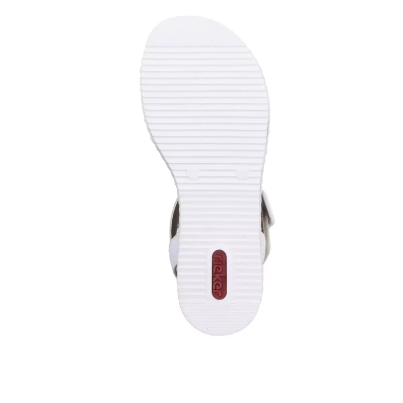 SANDAŁY RIEKER V3660/60 BEIGE - obrazek 4