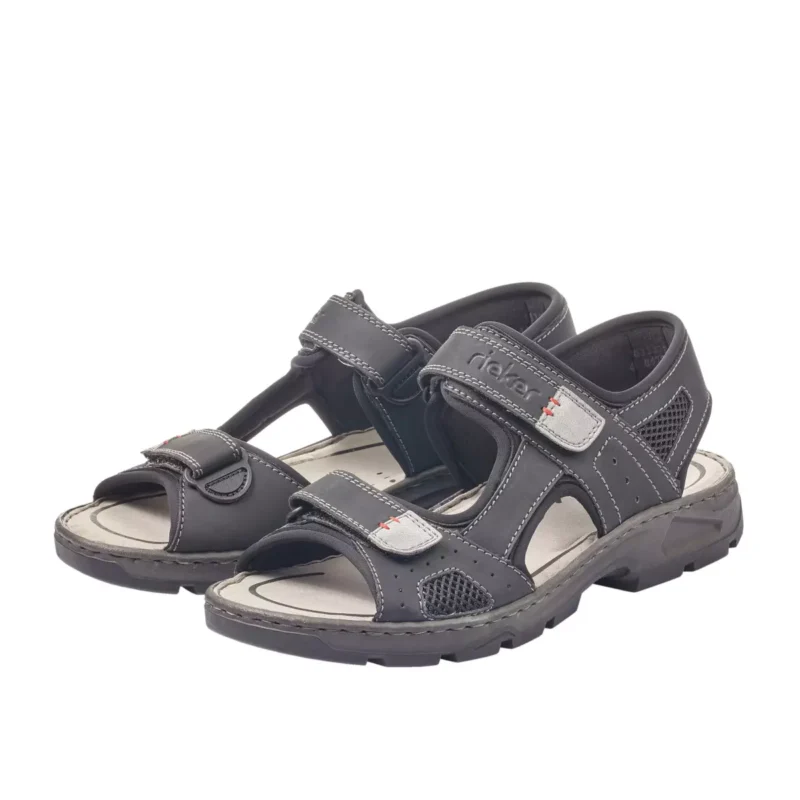 SANDAŁY RIEKER 26156/02 SCHWARZ - obrazek 2