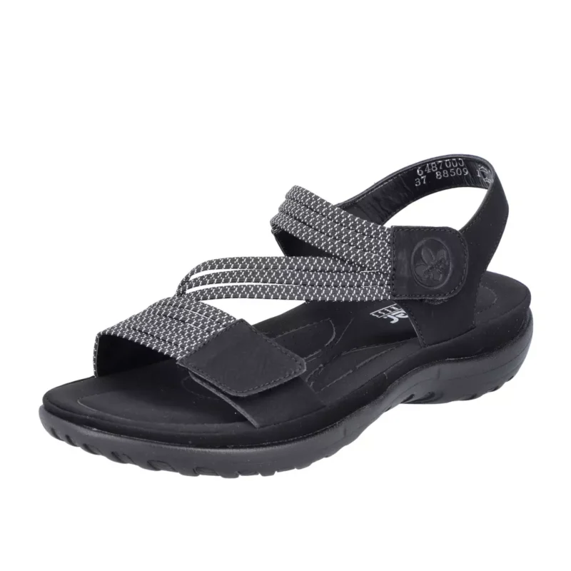 SANDAŁY RIEKER 64870/00 SCHWARZ - obrazek 11