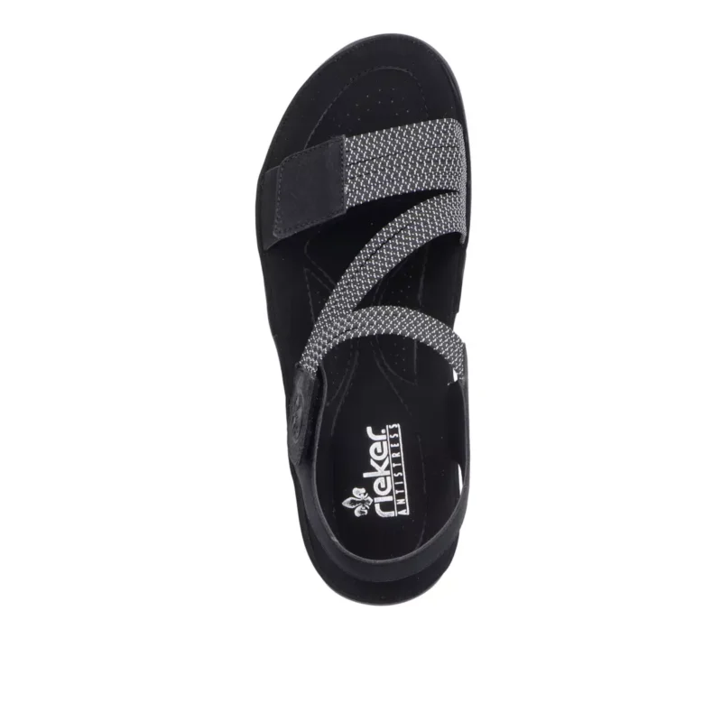 SANDAŁY RIEKER 64870/00 SCHWARZ - obrazek 8