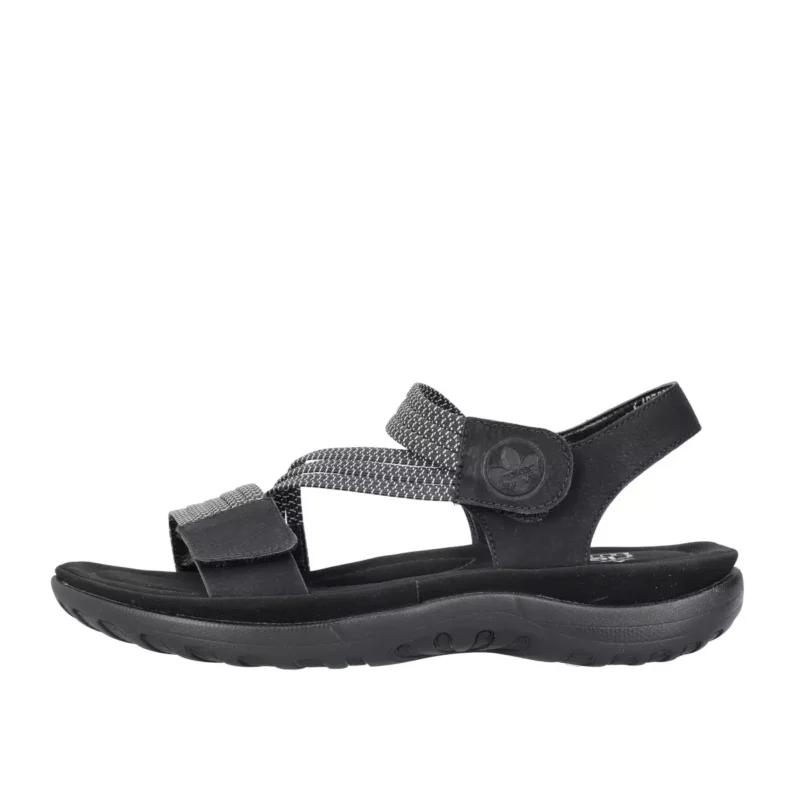 SANDAŁY RIEKER 64870/00 SCHWARZ - obrazek 7