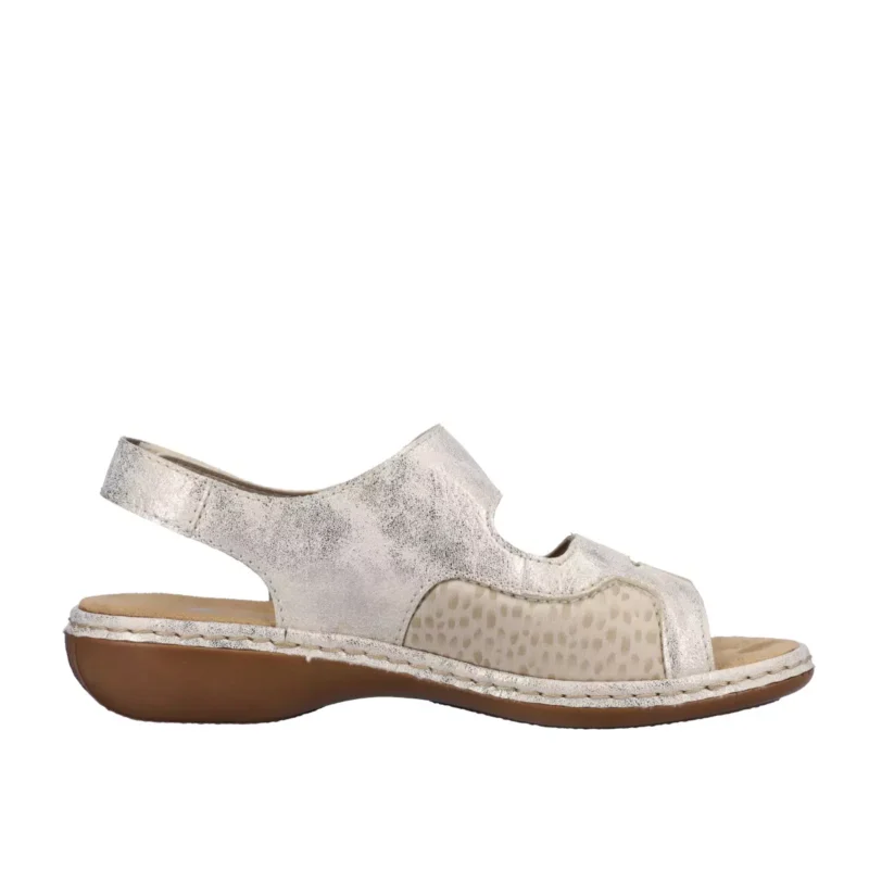 SANDAŁY RIEKER 65989/90 BEIGE - obrazek 10