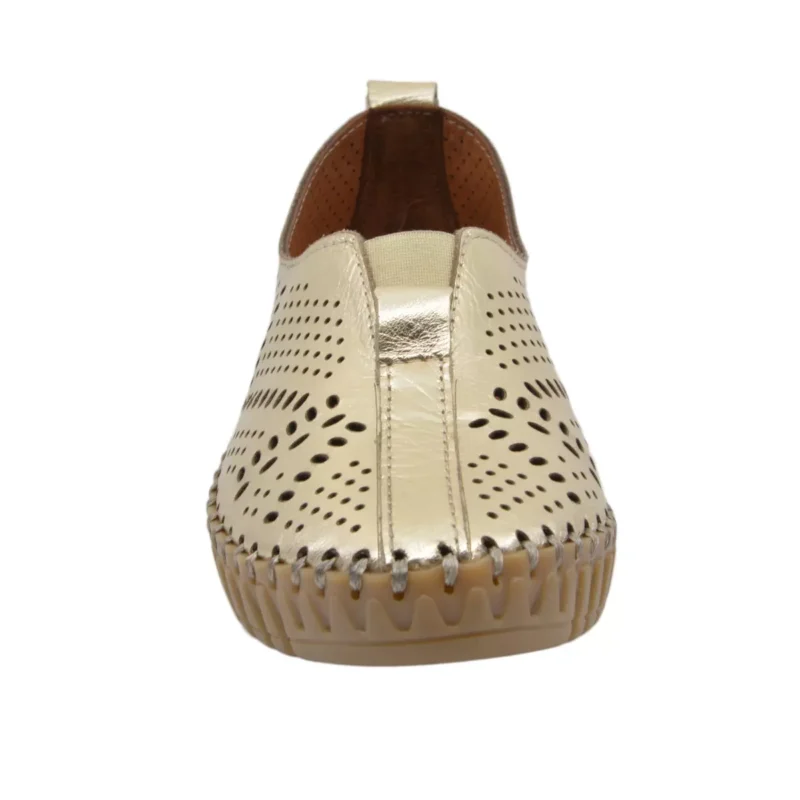 MOKASYNY LA STRADA 398.332.28 METALIC GOLD - obrazek 2