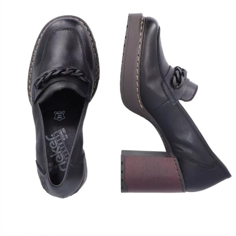 MOKASYNY RIEKER Y4150/00 SCHWARZ - obrazek 3