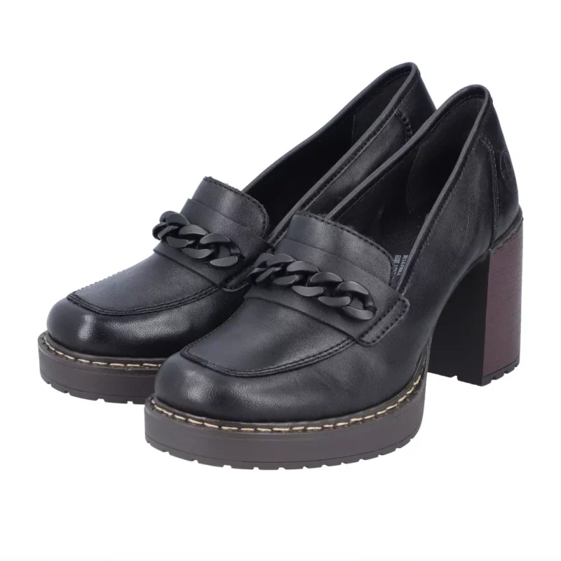 MOKASYNY RIEKER Y4150/00 SCHWARZ - obrazek 4