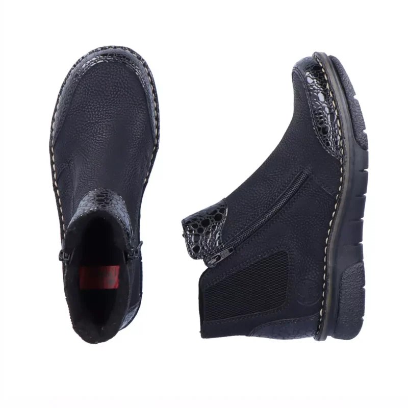 BOTKI RIEKER 73355/00 SCHWARZ - obrazek 2