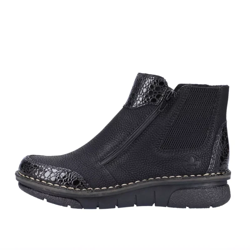 BOTKI RIEKER 73355/00 SCHWARZ - obrazek 6