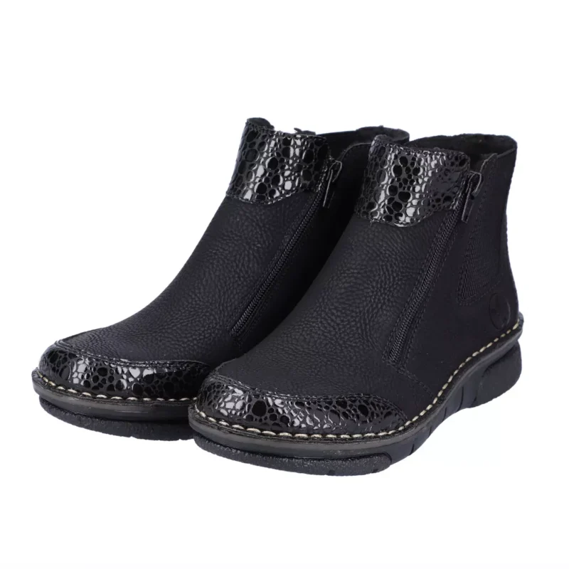 BOTKI RIEKER 73355/00 SCHWARZ - obrazek 3