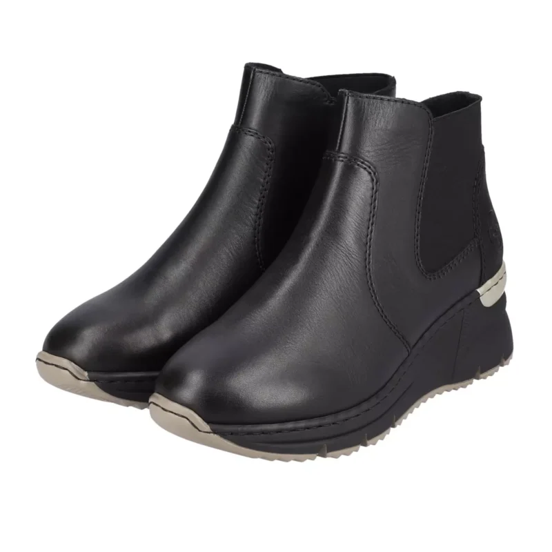 BOTKI RIEKER N6355/00 SCHWARZ - obrazek 3