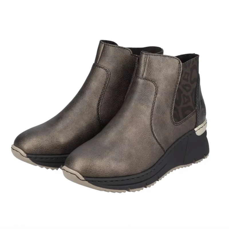 BOTKI RIEKER N6355/90 METALLIC - obrazek 3